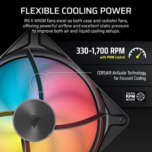 Corsair RS140 II ARGB 140mm Cabinet Fan